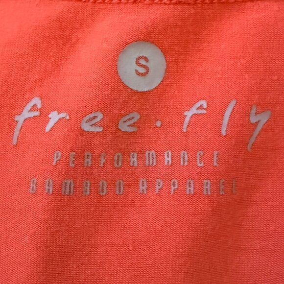 Free Fly Performance Bamboo Apparel Salmon Pink Racerback Scoop Neck Tank Top - Picture 3 of 5